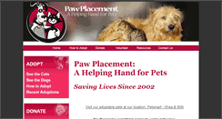 Desktop Screenshot of pawplacement.org